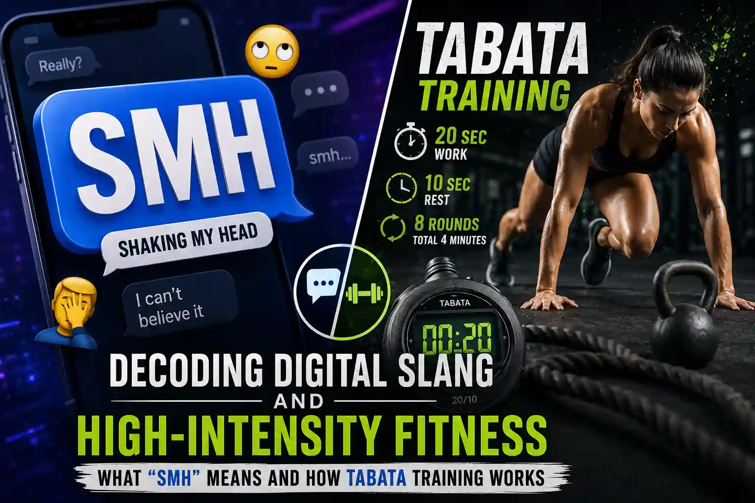 Decoding Digital Slang and High-Intensity Fitness: What “SMH” Means and How Tabata Training Works
