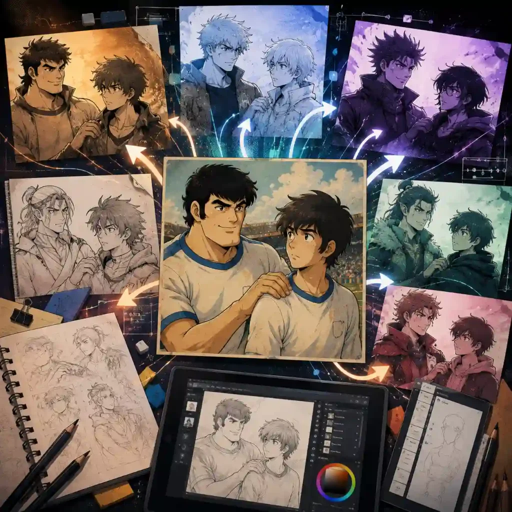 Hand on Shoulder Meme: Akakichi no Eleven Redraws Explained 5 Hand on Shoulder Meme
