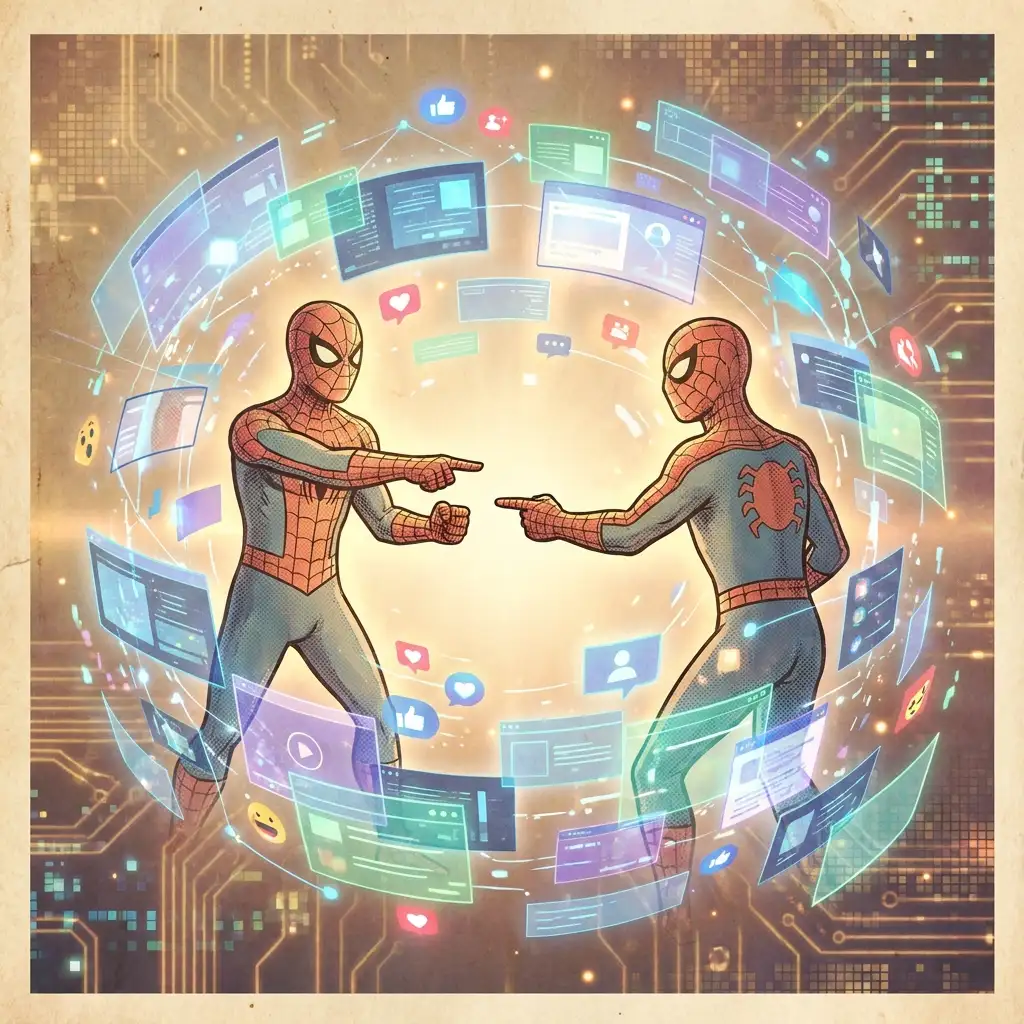 Spider-Man Pointing at Spider-Man: Origin, Meaning, and Meme History 2 Spiderman Pointing Meme