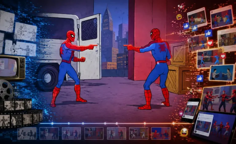 Spiderman Pointing Meme