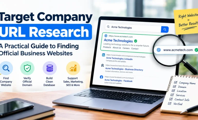 Target Company URL Research: A Practical Guide to Finding Official Business Websites 11 Target Company URL Research