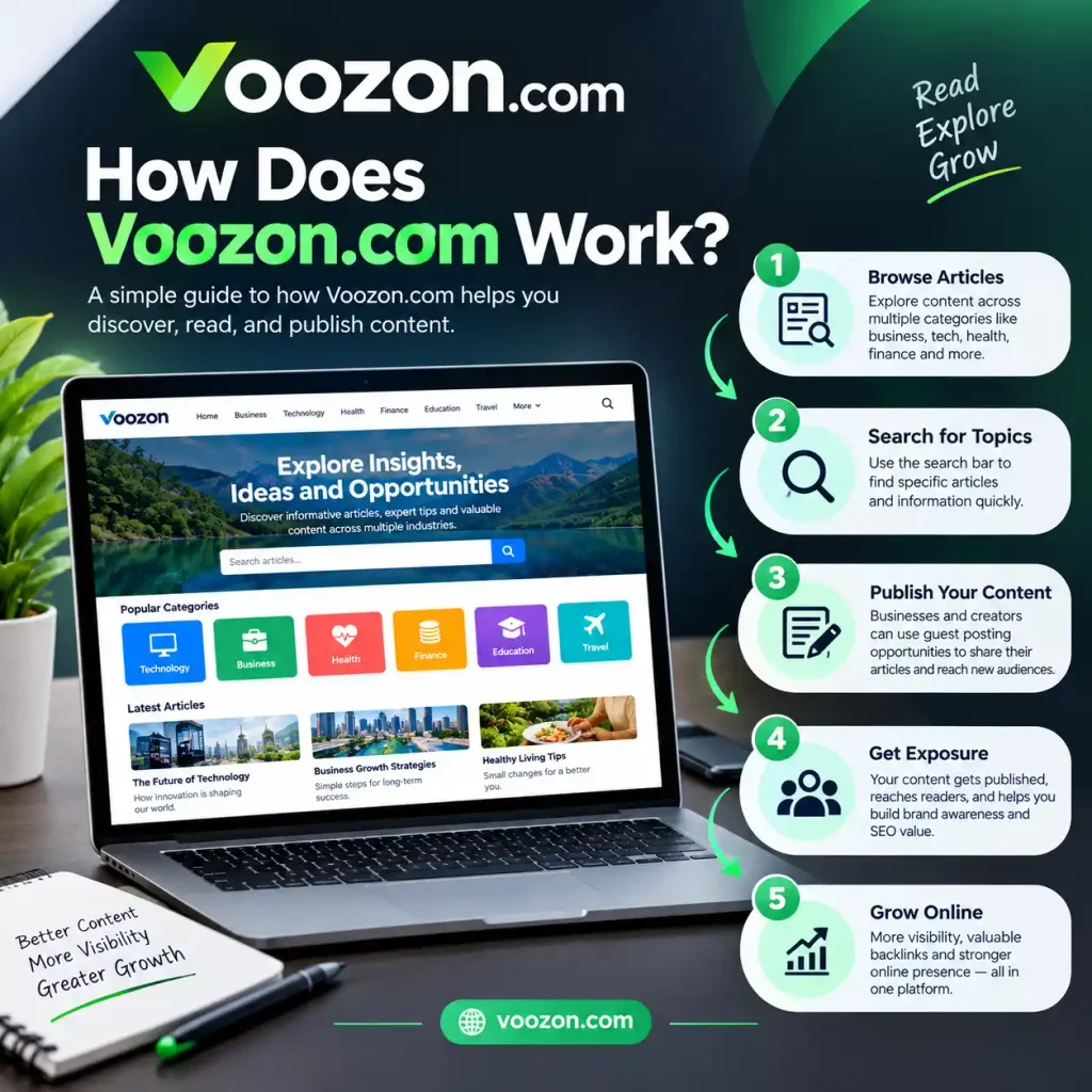 Voozon.com Review: Features, Safety, Guest Posting, and SEO Value 1 How Does Voozon.com Work