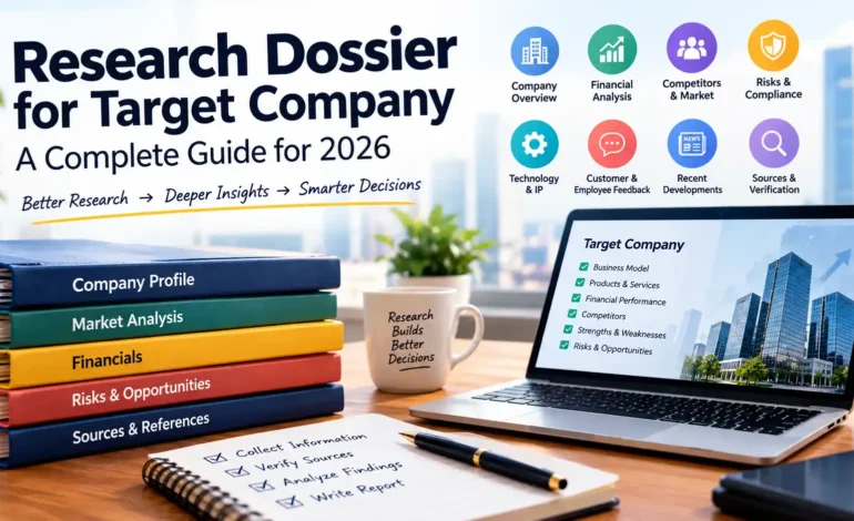 Research Dossier for Target Company: A Complete Guide for 2026